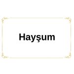 Hayşum